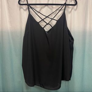 Black Criss Cross Cami
